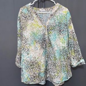 Size 18 3/4 sleeve JM collection brand top